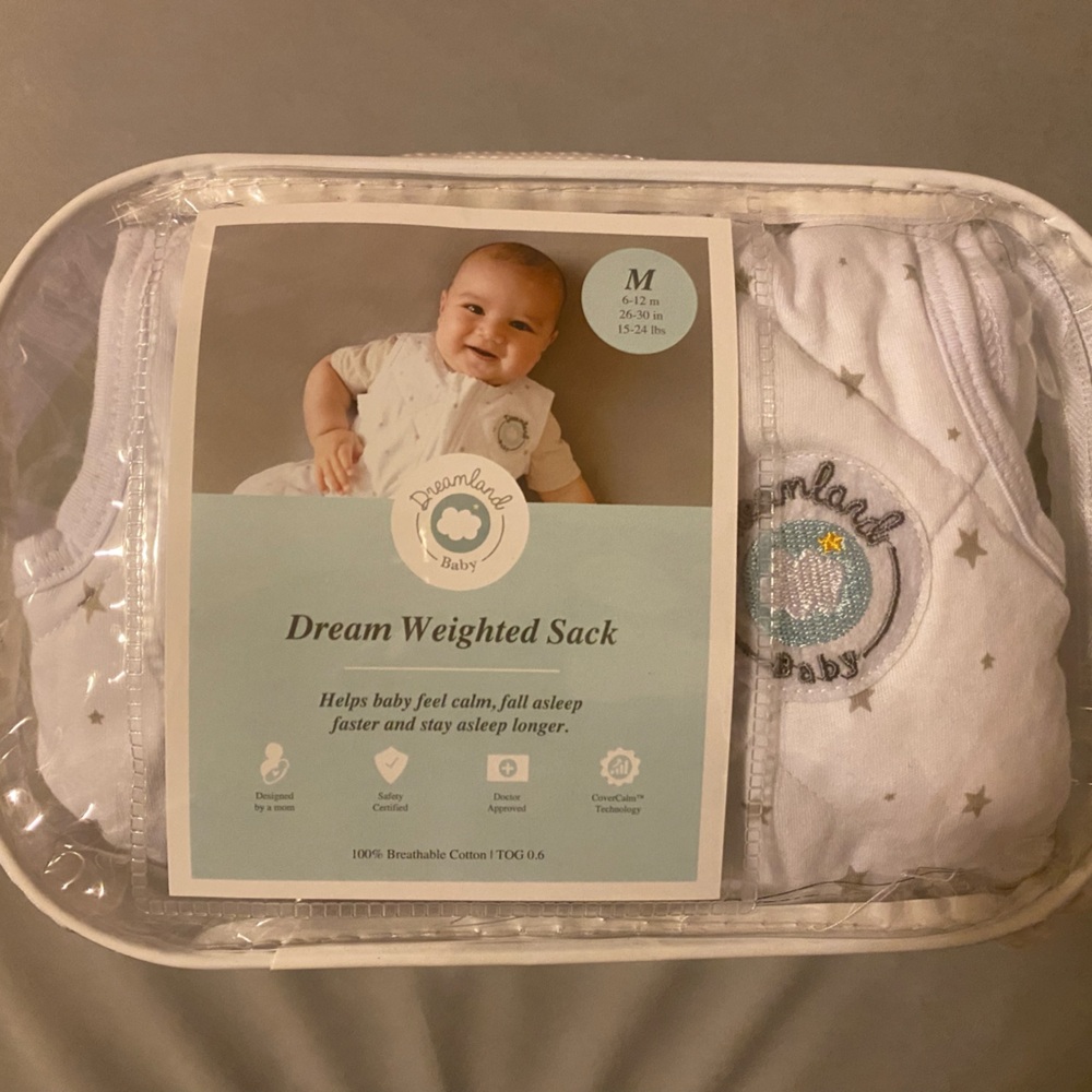 Dreamland Weighted Sack New with Tag size M 6-12 months 26-30in 15-24lbs - Picture 3 of 12